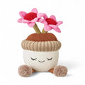 Peluche kawaii fleurs pot en terre