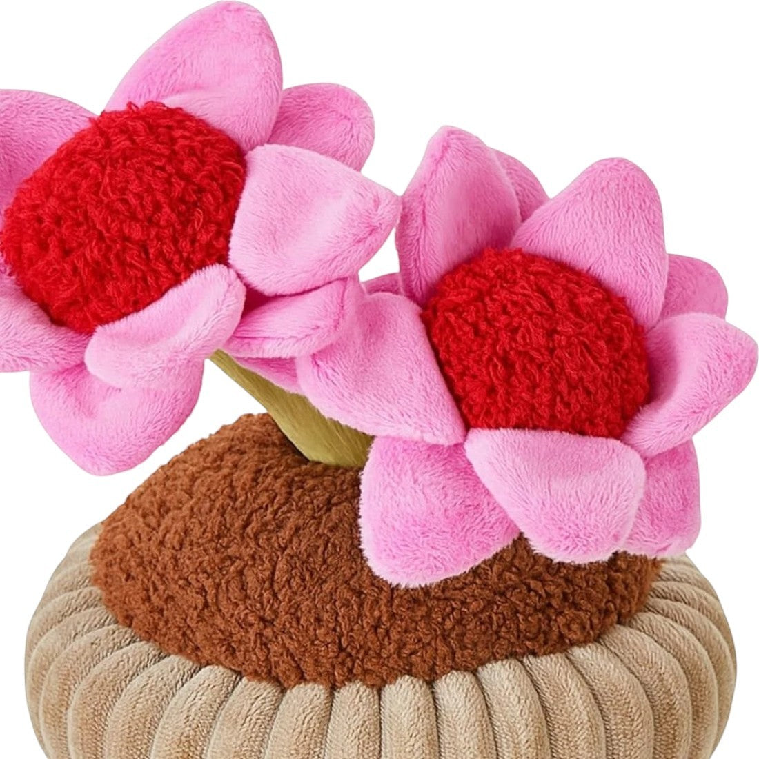Peluche kawaii fleurs pot en terre