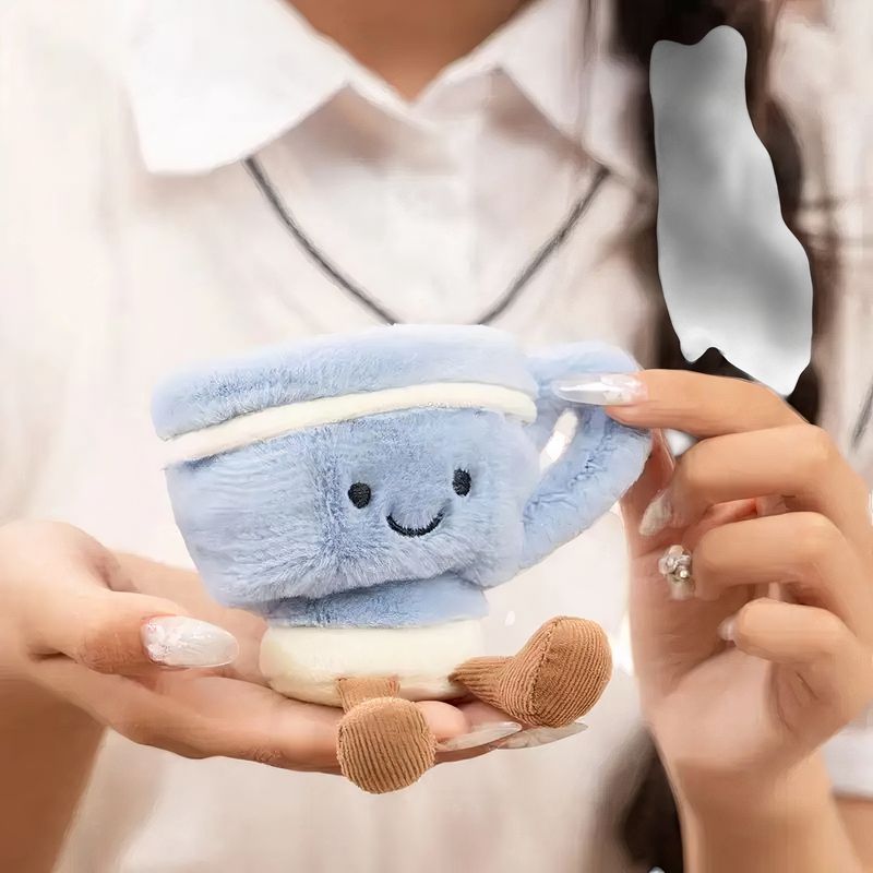 Plüschtier-Duo Kawaii Tea Time Tasse und Teekanne