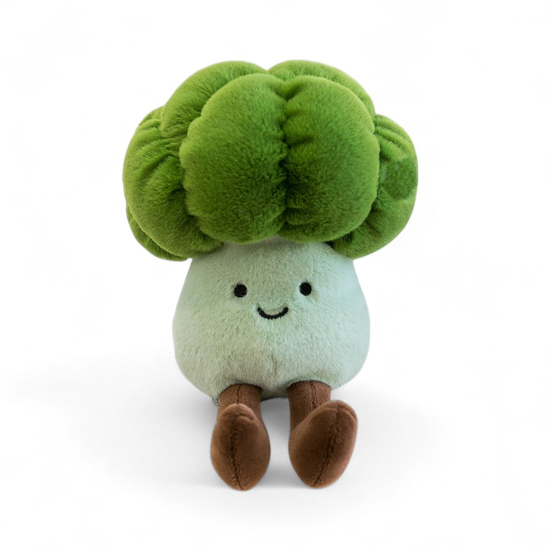 Peluche légume kawaii brocoli souriant