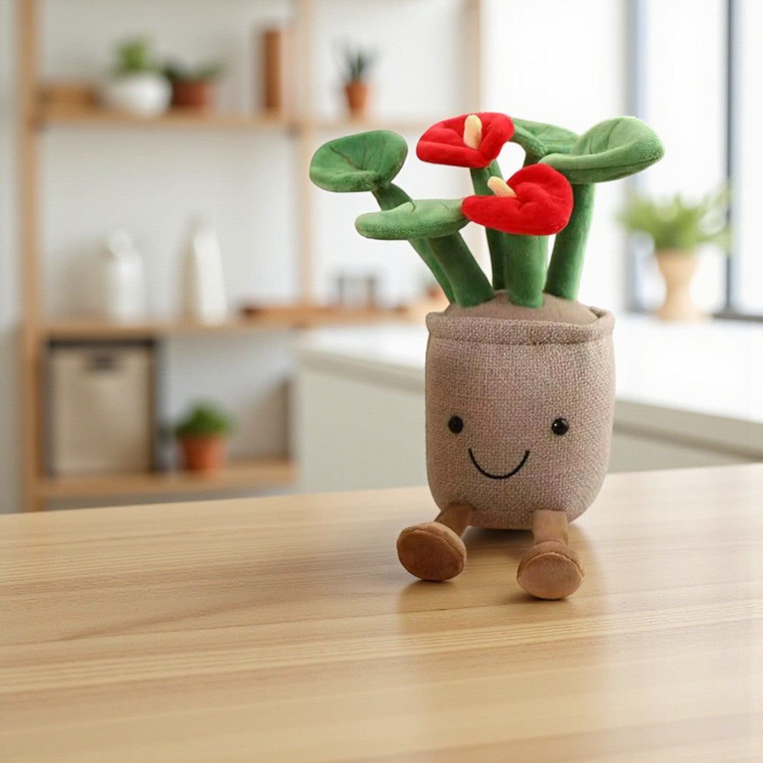 Plüschtier Pflanze Kawaii Lächelnde Mondblume