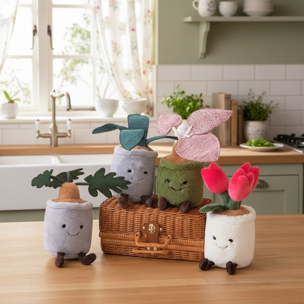 Plüschtier Pflanze Kawaii Grüntopf