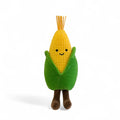 Peluche légume kawaii épi de maïs joyeux