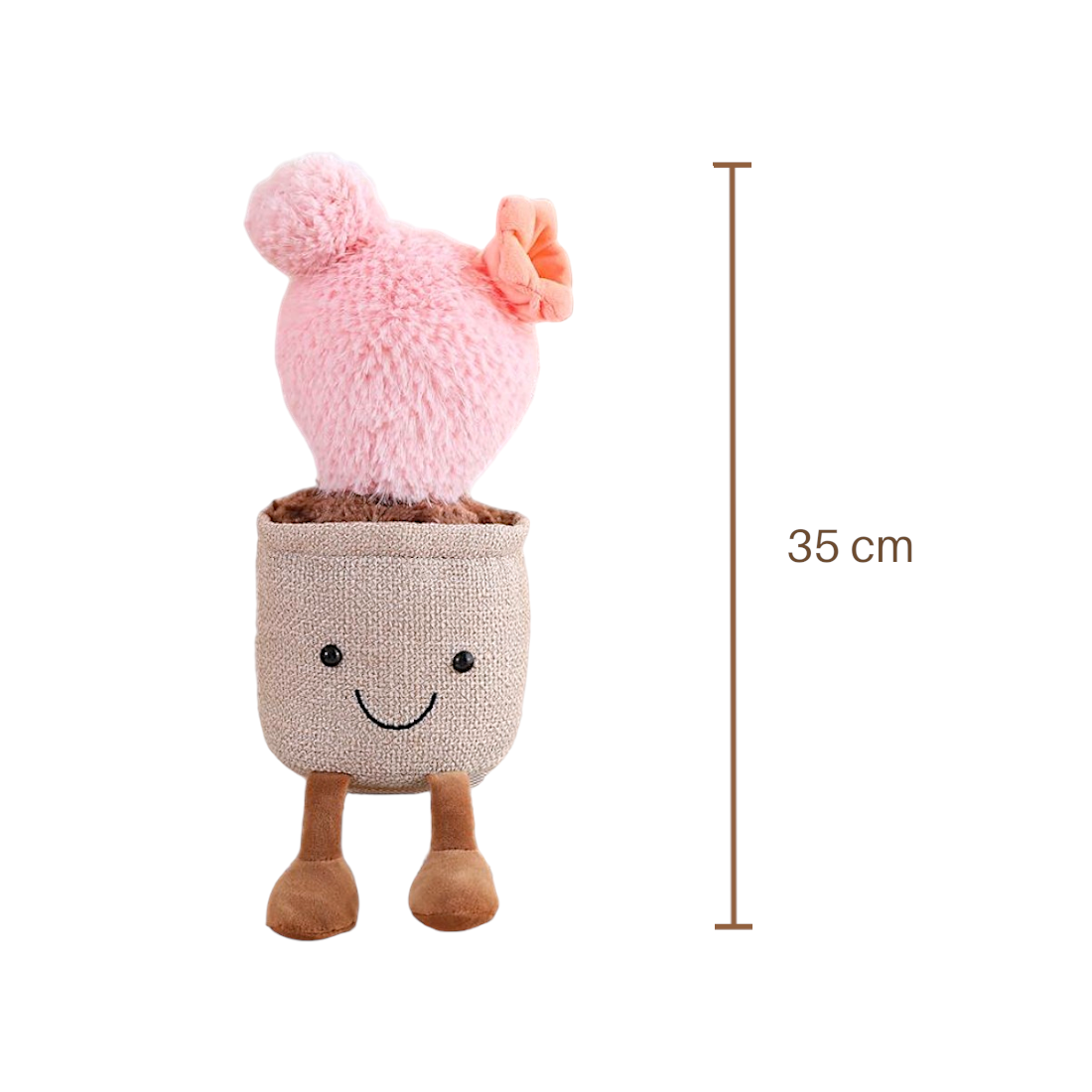 Plüschtier Pflanze Kawaii Blühender Kaktus