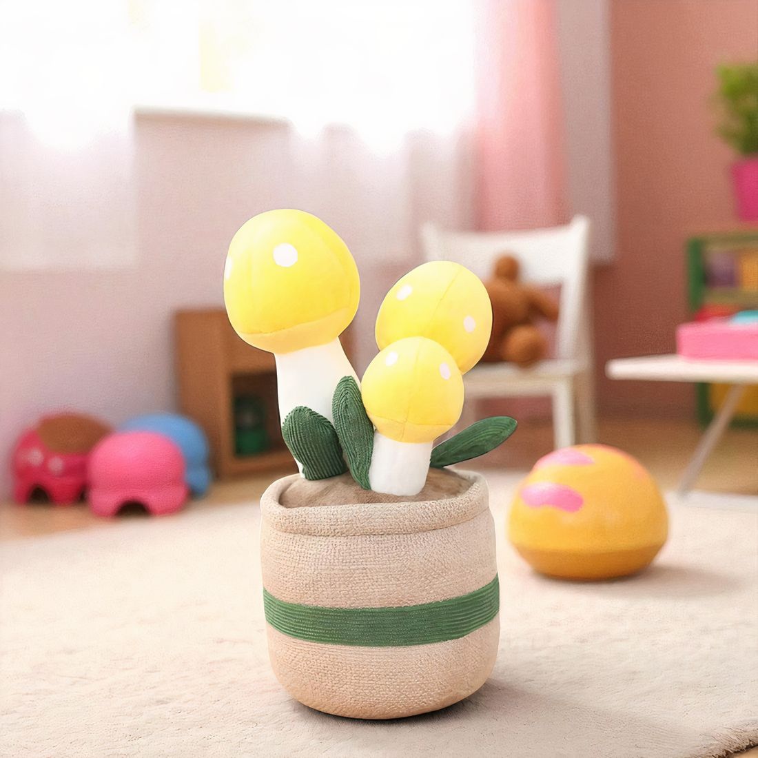 Plüschtier Pflanze Kawaii Weicher Deko-Pilz