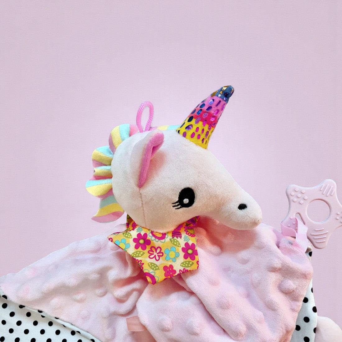 Schmusetuch Einhorn weicher Plüsch für Babys