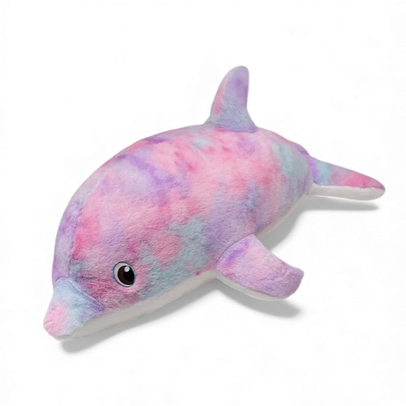 Riesiges Regenbogen-Delfin-Plüschtier