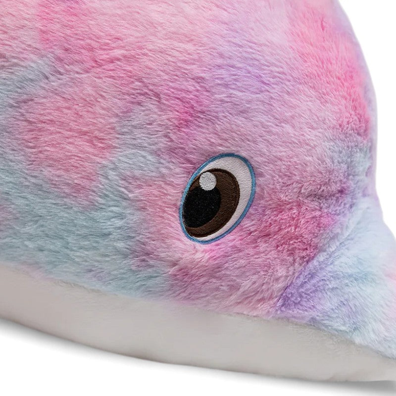 Riesiges Regenbogen-Delfin-Plüschtier