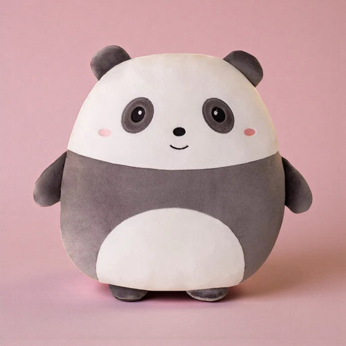 Flauschiges rundes Panda-Plüschtier