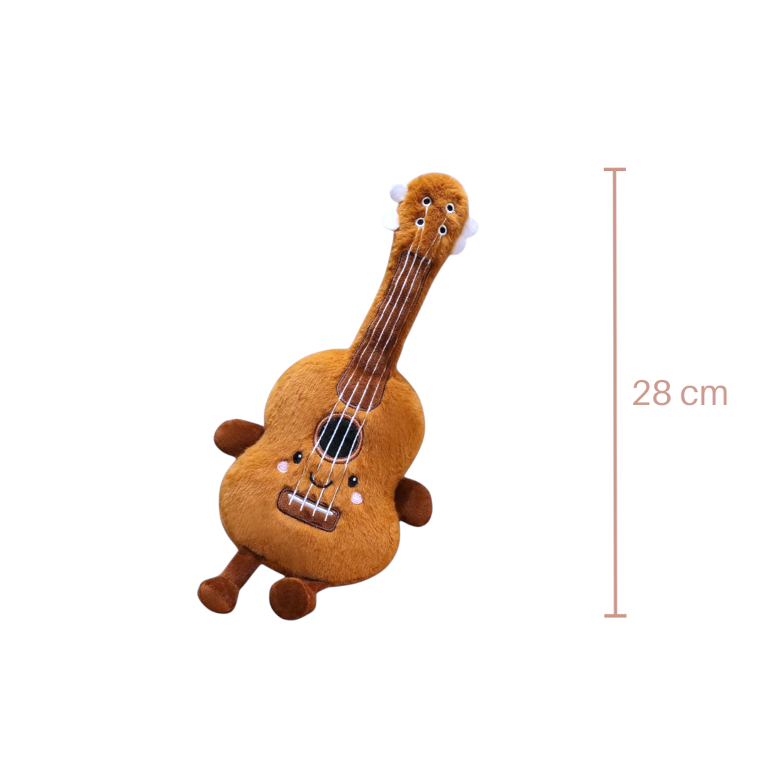 Plüschtier Instrument Kawaii Lächelnde Gitarre