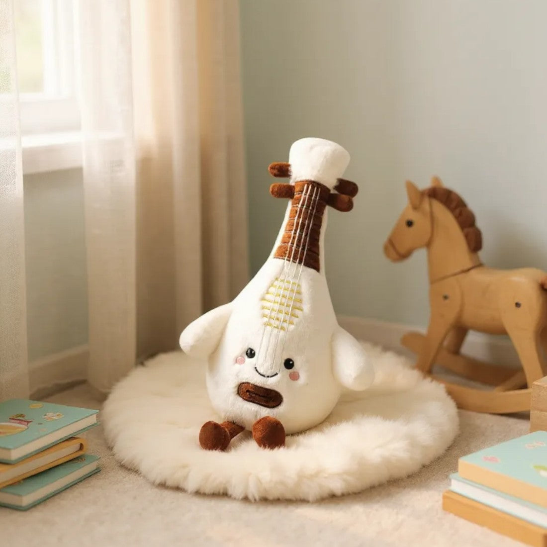 Plüschtier Instrument Kawaii Flauschige Laute