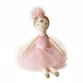 Peluche poupée danseuse étoile en robe rose
