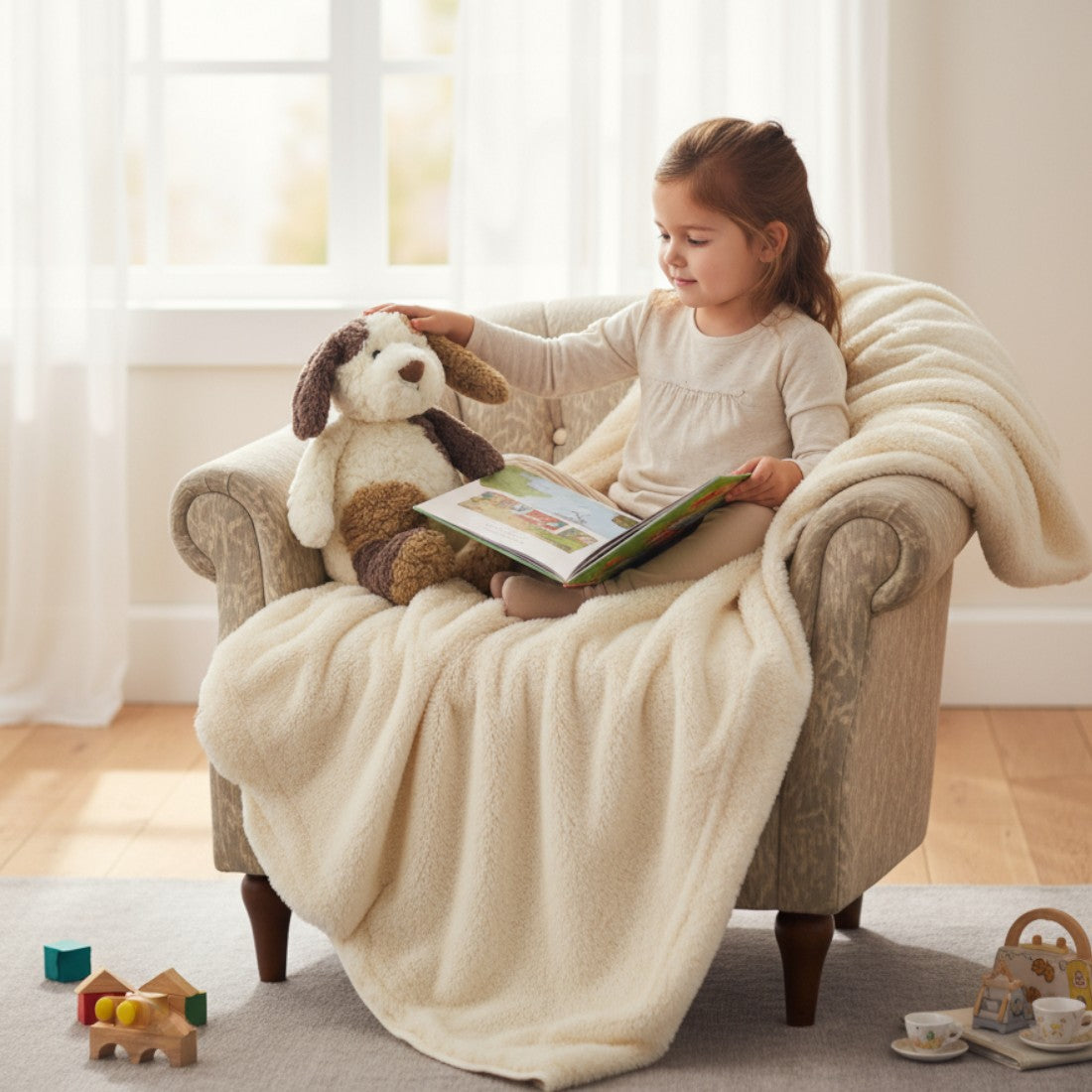 Weiches flauschiges Hunde-Plüschtier