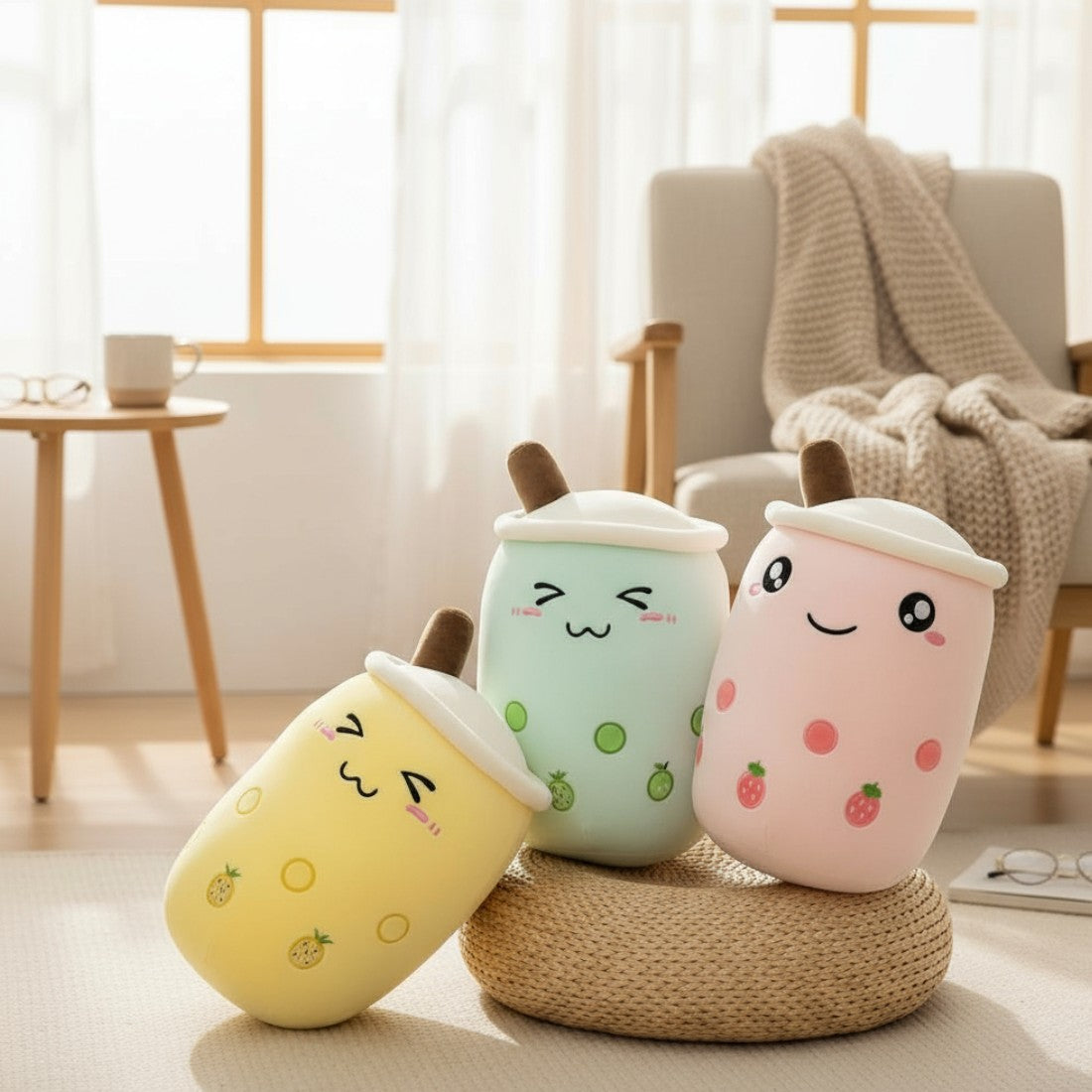 Plüschtier Kawaii Bubble Milk Tea Grüner Apfel