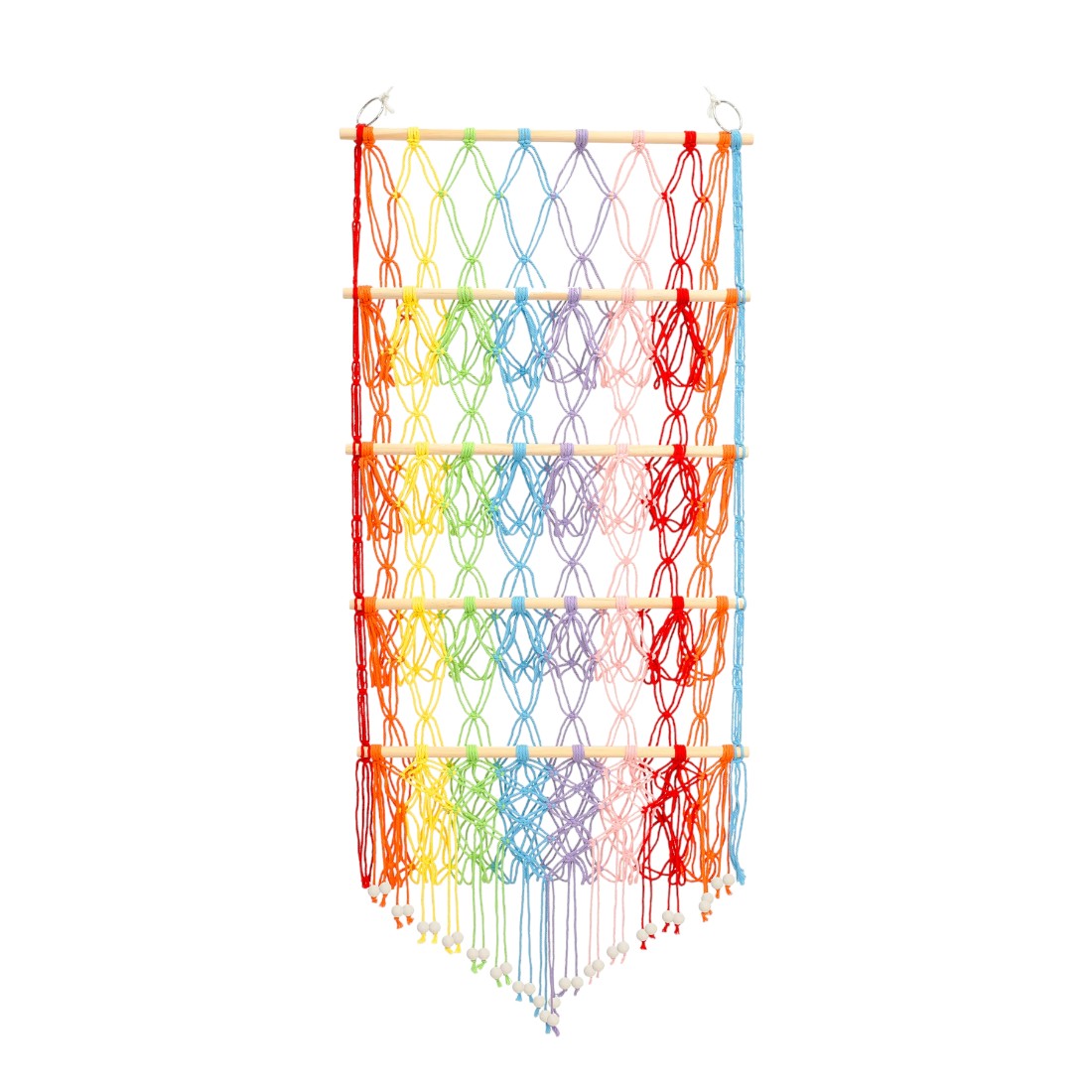 Vertikales Wand-Makramee-Plüschtier-Regal