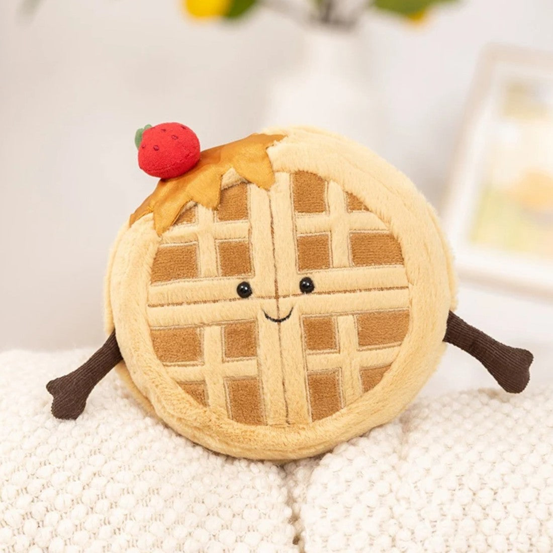 Plüschtier Frühstück Leckere Waffel Kawaii