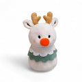 Peluche de noël duo rennes bonshommes de neige