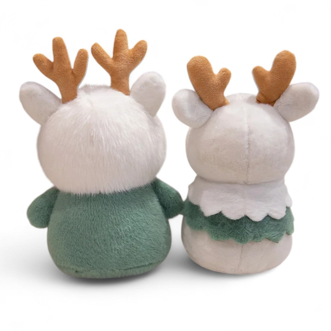 Weihnachts-Plüschtier-Duo Rentiere und Schneemänner