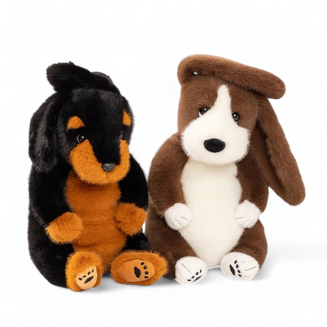 Weiches Plüschtier Basset mit langen Ohren