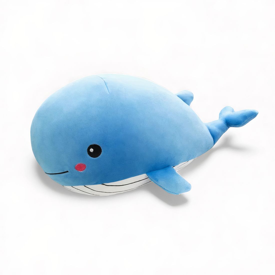 Peluche baleine câline pastel rose ou bleue