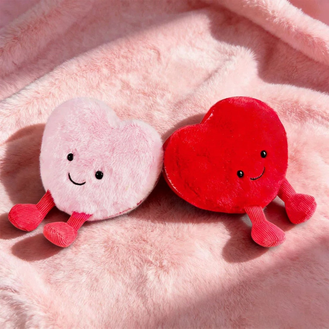 Peluche cœur amour rose 10 cm Saint-Valentin