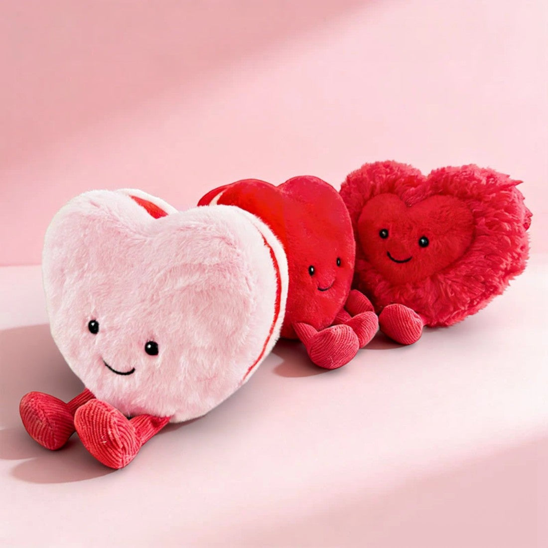 Peluche cœur amour rose 10 cm Saint-Valentin