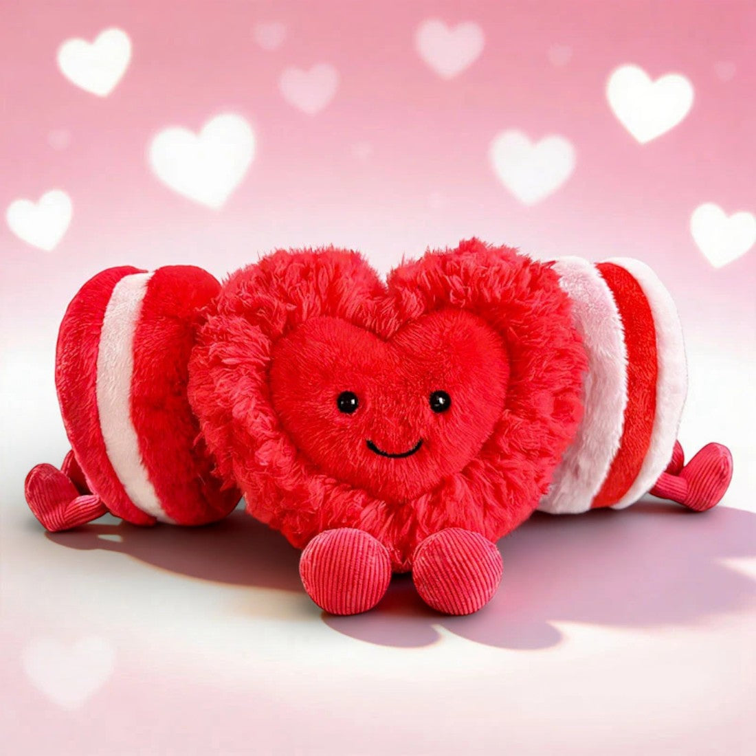 Peluche cœur amour rose 10 cm Saint-Valentin
