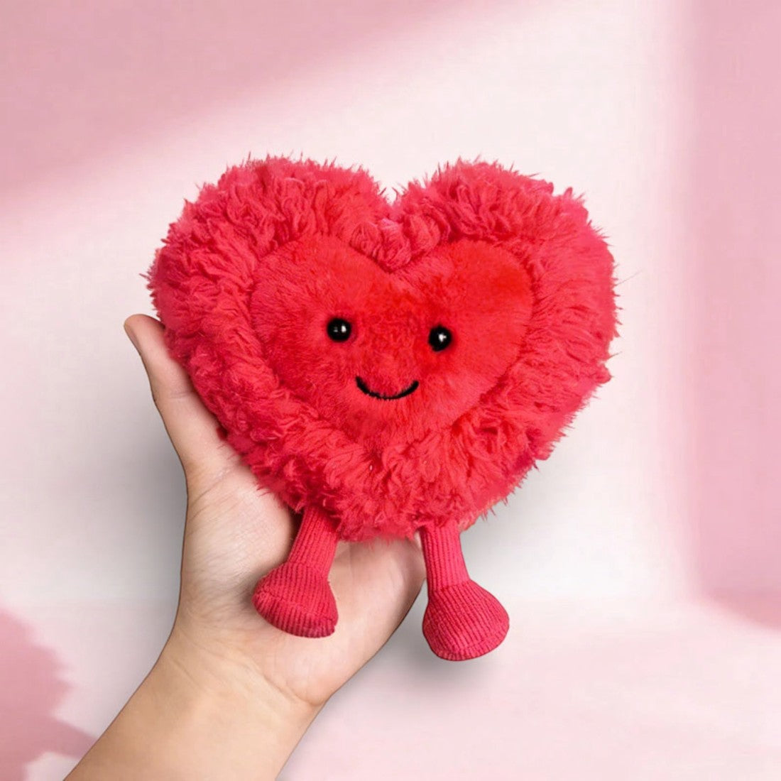 Peluche cœur amour rose 10 cm Saint-Valentin