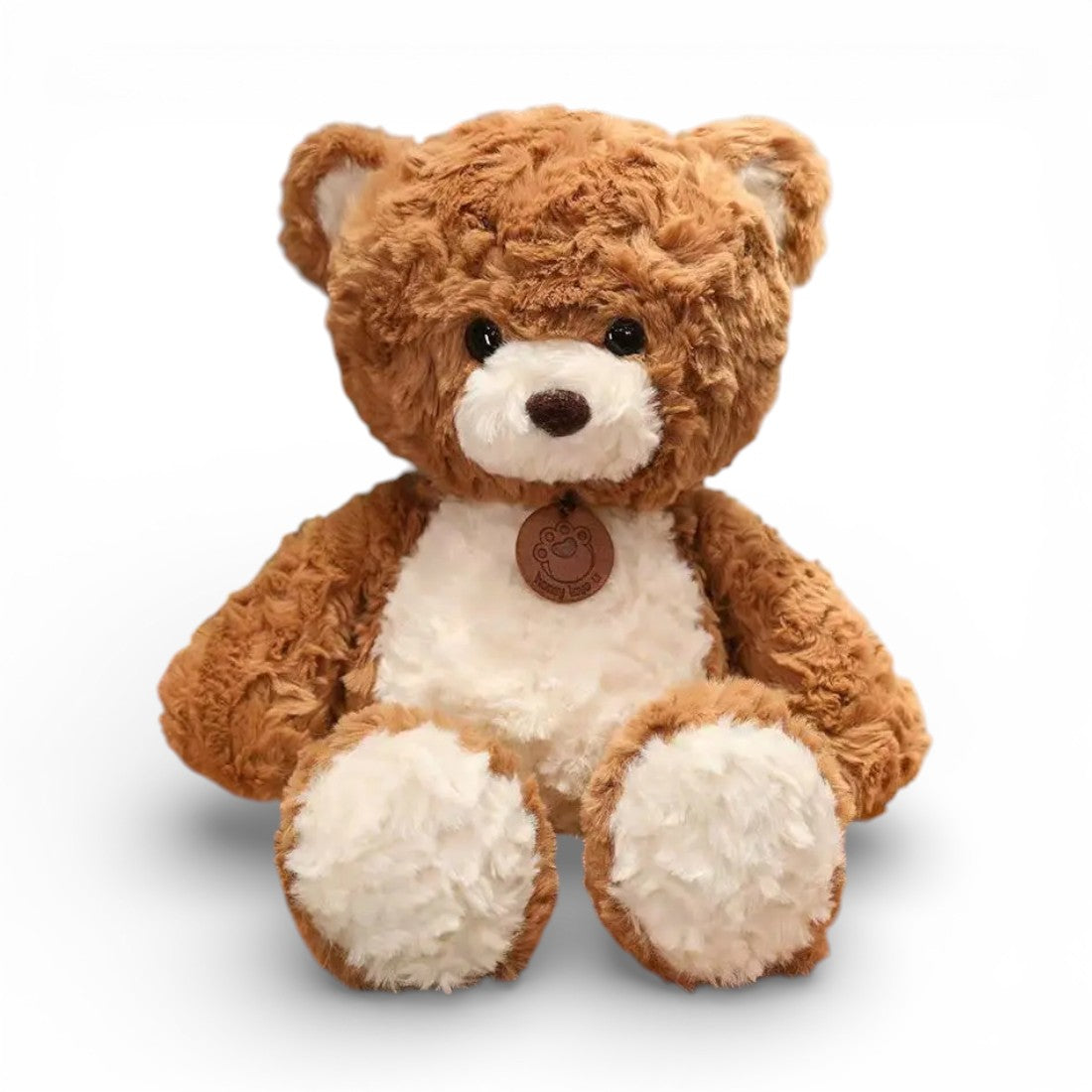 Peluche ours chaleureux brun clair