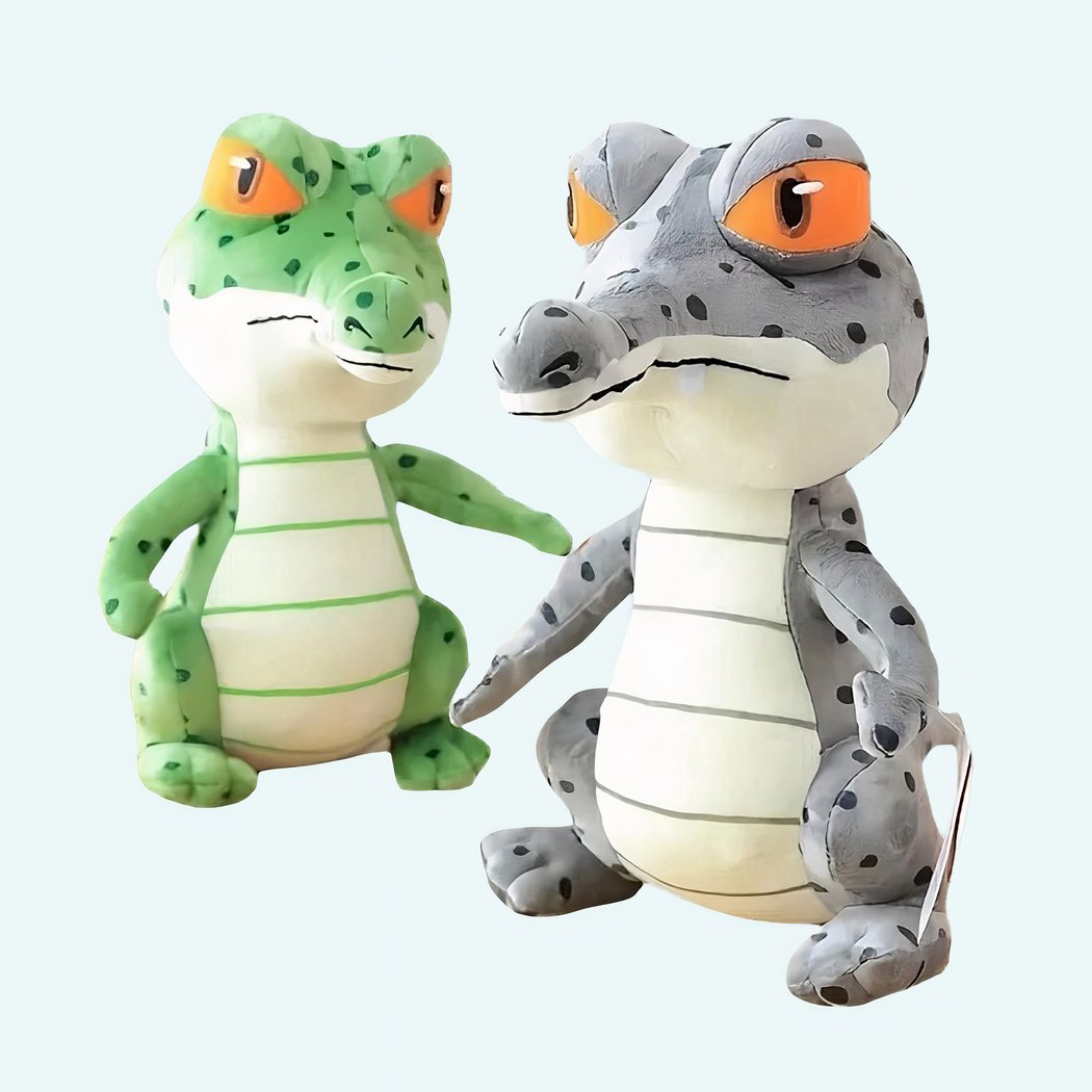 Peluche Crocodile à Gros Yeux Expressifs