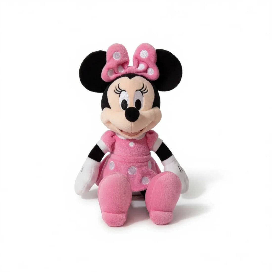 Minnie-Plüschtier rosa Kleid mit Schleife