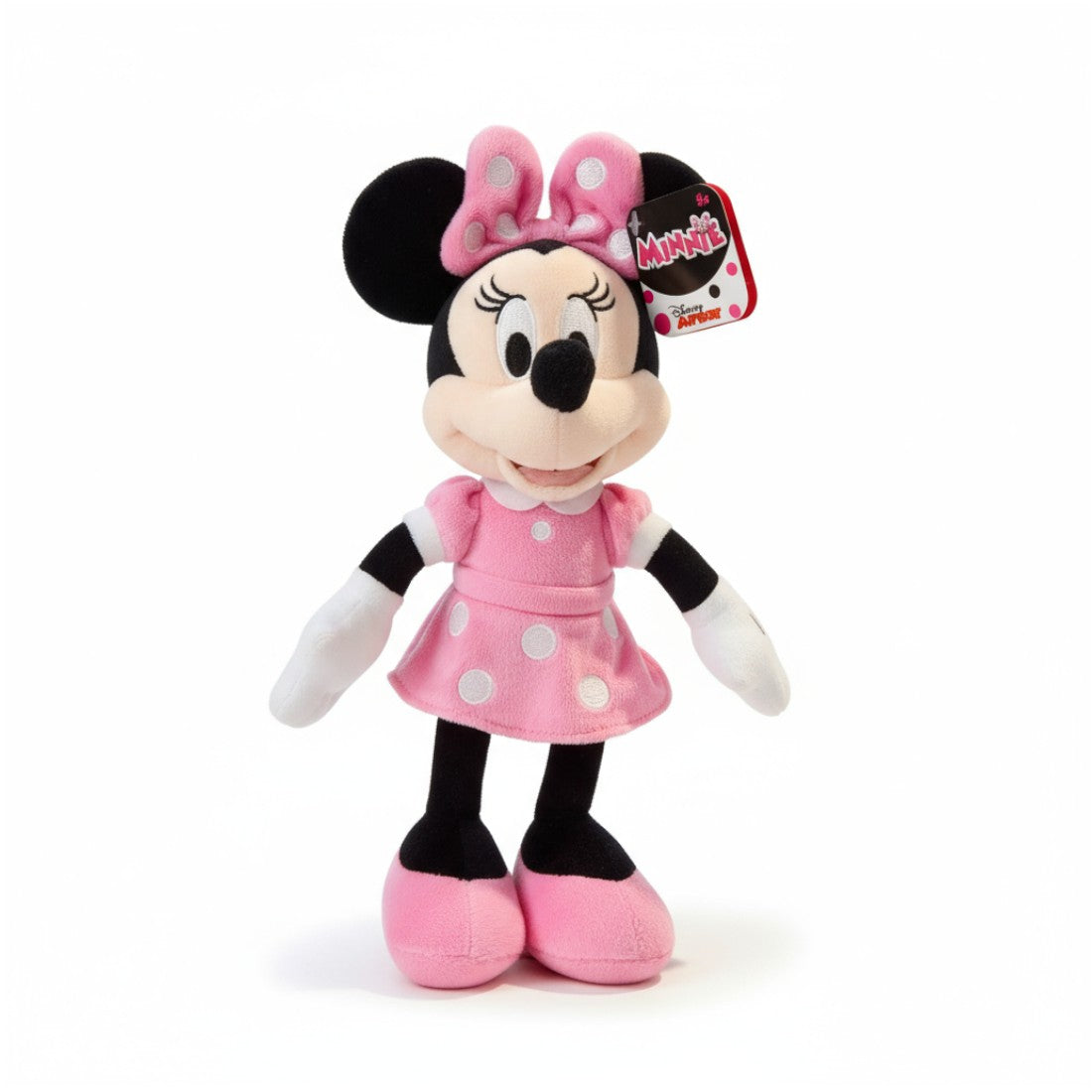 Minnie-Plüschtier rosa Kleid mit Schleife