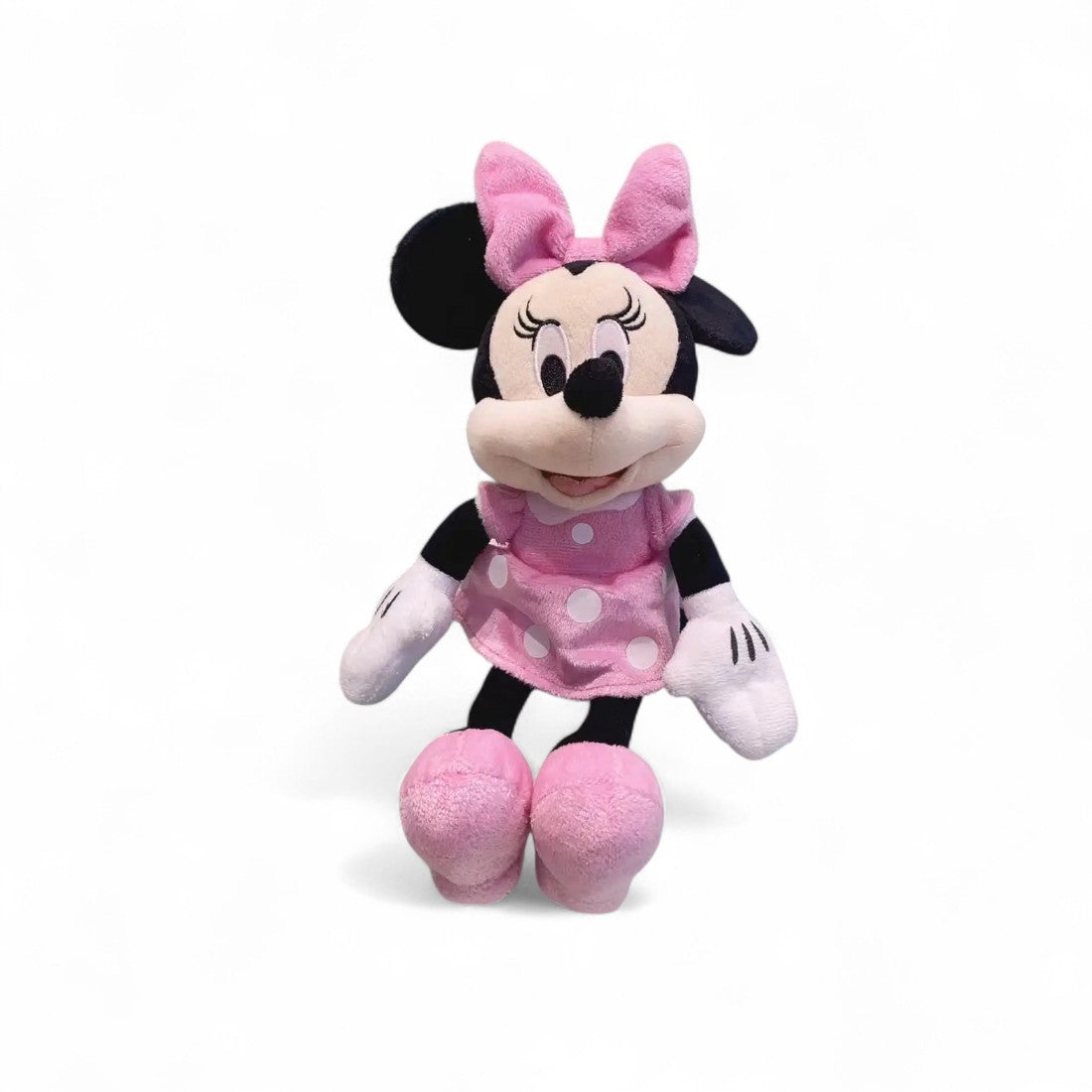 Minnie-Plüschtier rosa Kleid mit Schleife