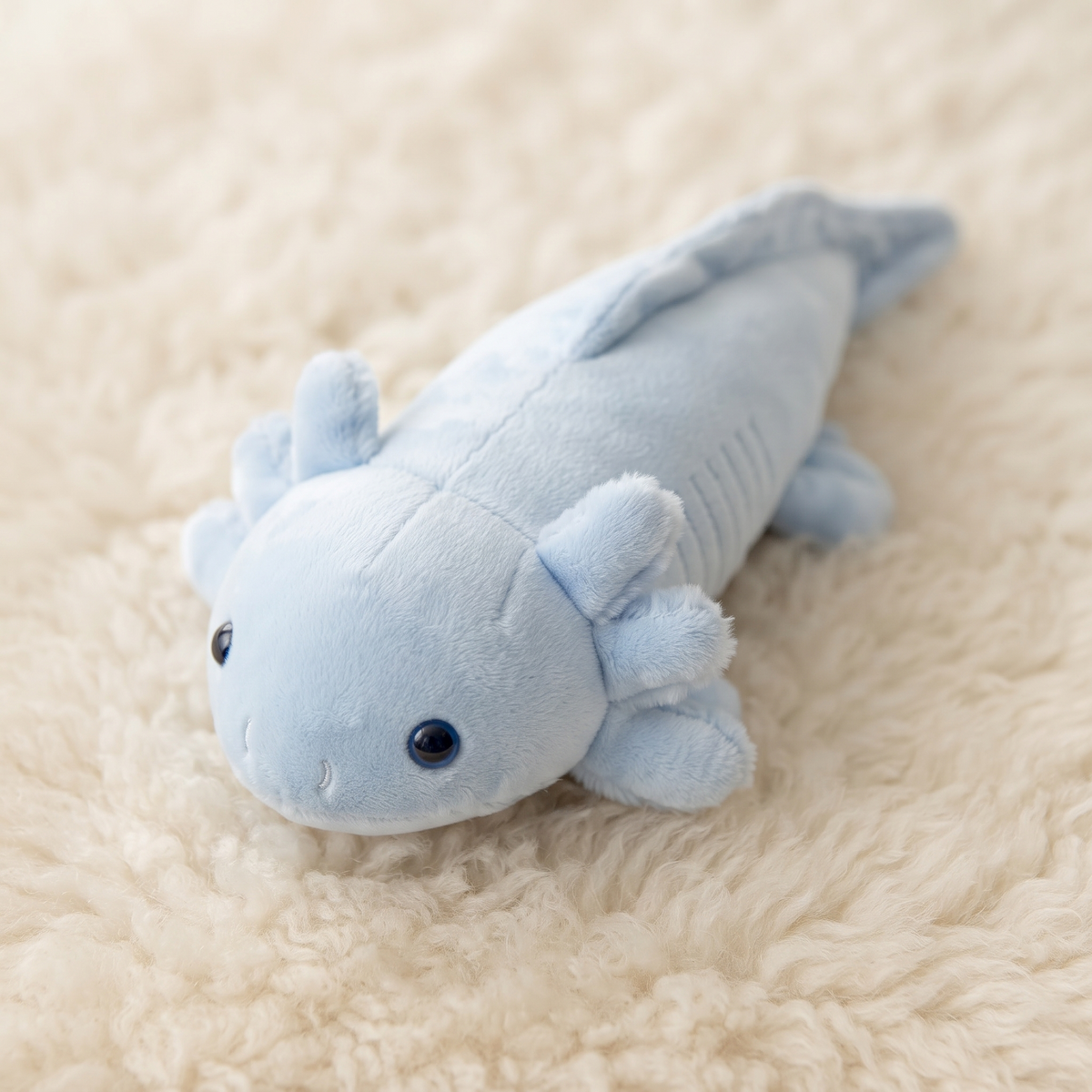 Kissen Axolotl Blau Länglich
