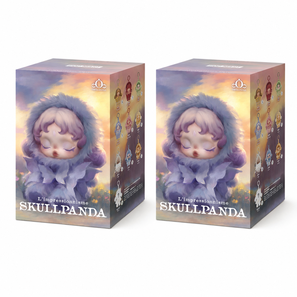 Blindbox Plüschtier Skullpanda Blumenmotiv