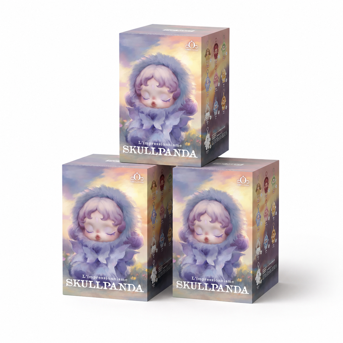 Blindbox Plüschtier Skullpanda Blumenmotiv