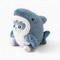 Peluche Chat Déguisé en Requin Kawaii