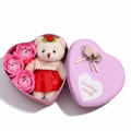 Geschenkset Plüschtier Liebe Bär und Rosen