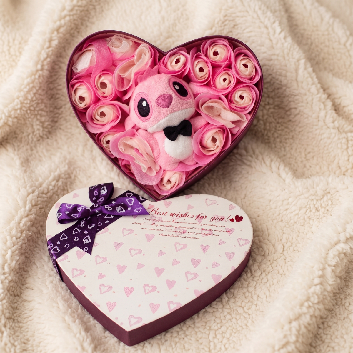 Geschenkset Plüschtier Engel zum Valentinstag