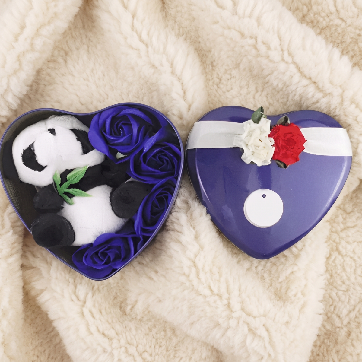 Coffret Peluche Stitch Cœur Saint-Valentin