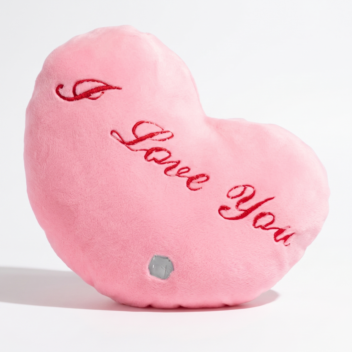 Coussin Cœur I Love You Rose 35 cm
