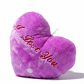 Coussin Cœur Violet I Love You