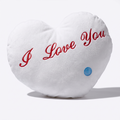 Coussin Peluche Cœur I Love You