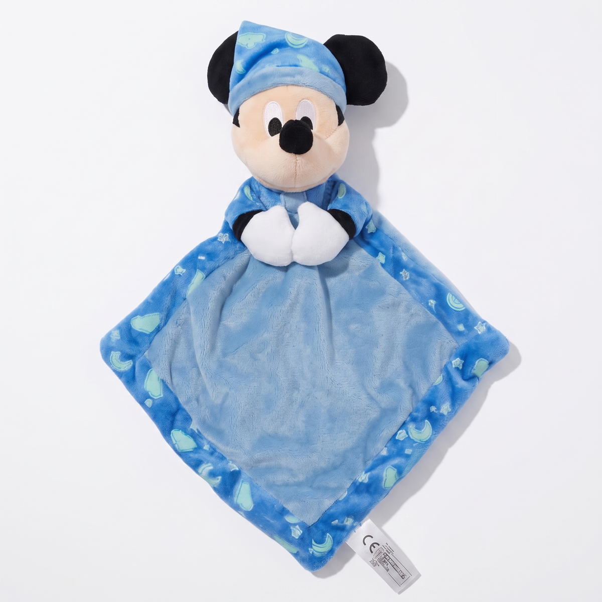 Doudou Mickey Bonnet de Nuit avec Anneau