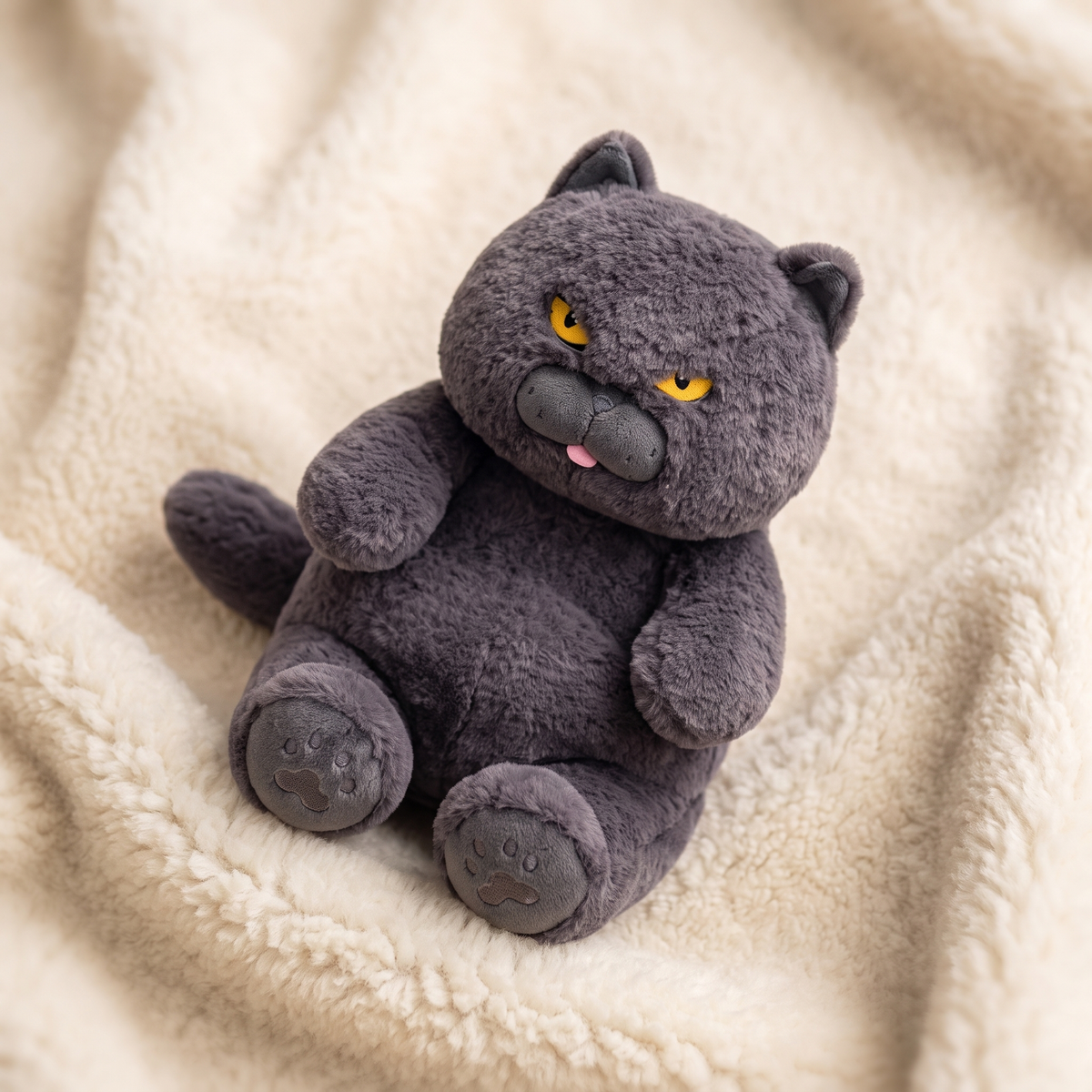 Plüschtier Grumpy Cat Grau