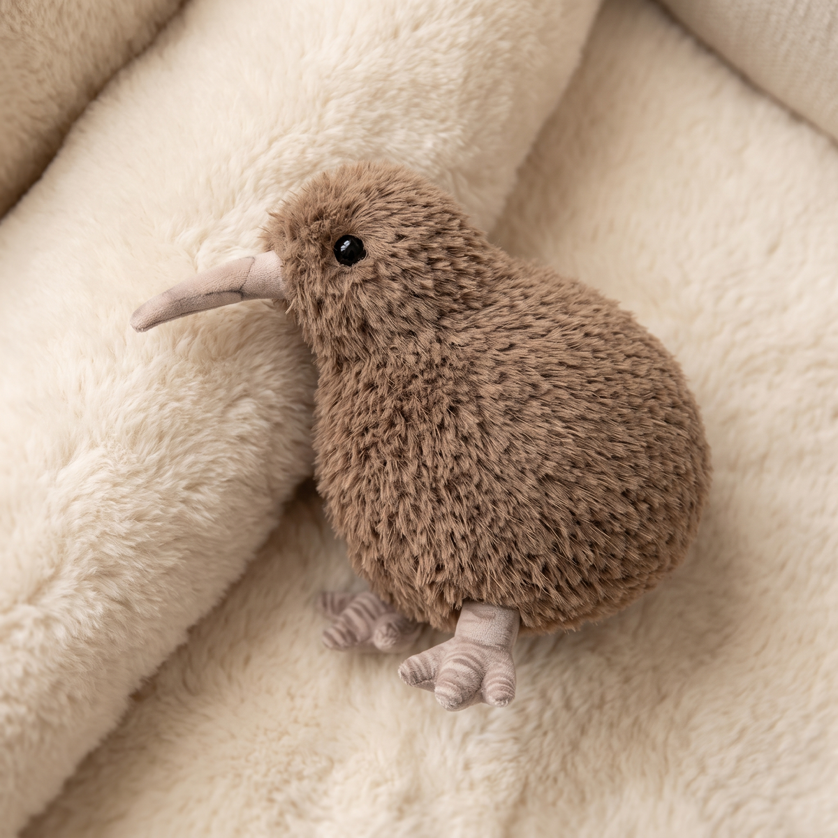 Peluche Kiwi Grise Oiseau Réaliste