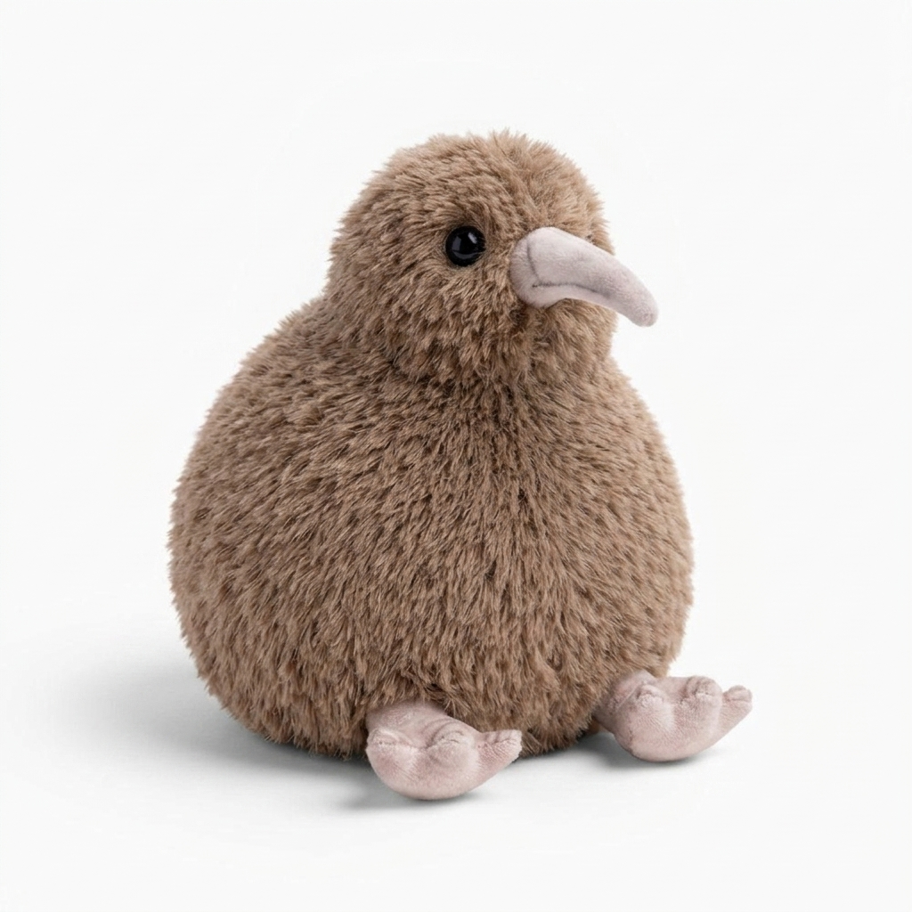Peluche Kiwi Grise Oiseau Réaliste
