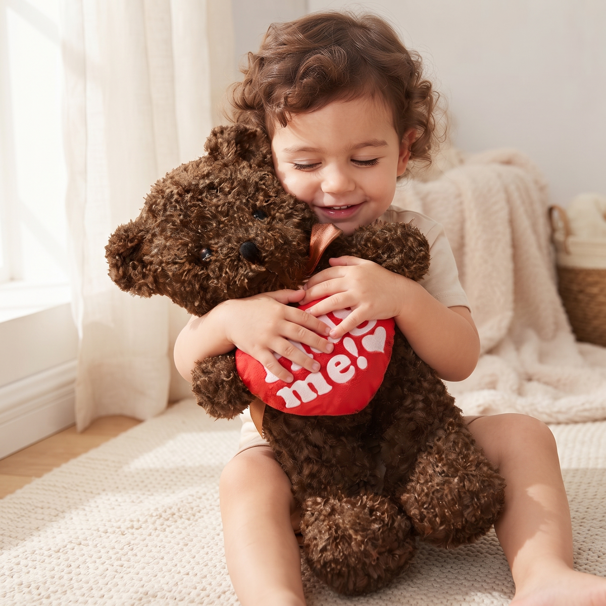 Gros Ours en Peluche Cœur Hug Me