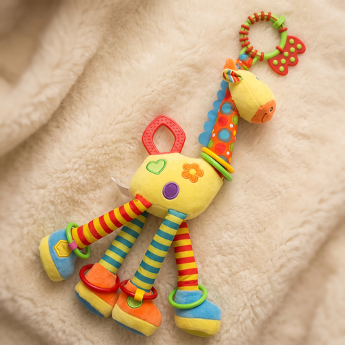 Greifling Giraffe mit Ring