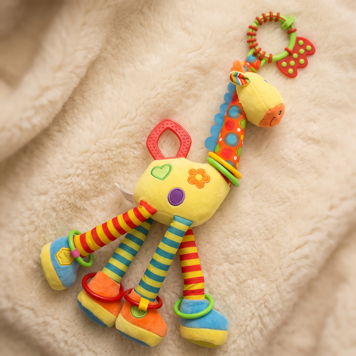 Greifling Giraffe mit Ring